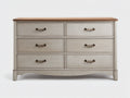 Cassettiera-legno-metallo-140x45x84 cm-bianco-marrone-rustico