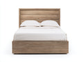 Letto matrimoniale - legno - 211x169x121 cm - rovere naturale - moderno contemporaneo