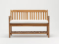 Panche da giardino-Legno massello-Tessuto-148x60x87 cm-Legno naturale-Bianco-Stile rustico