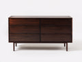 Cassettiera-legno-150x44x82 cm-marrone scuro-moderno