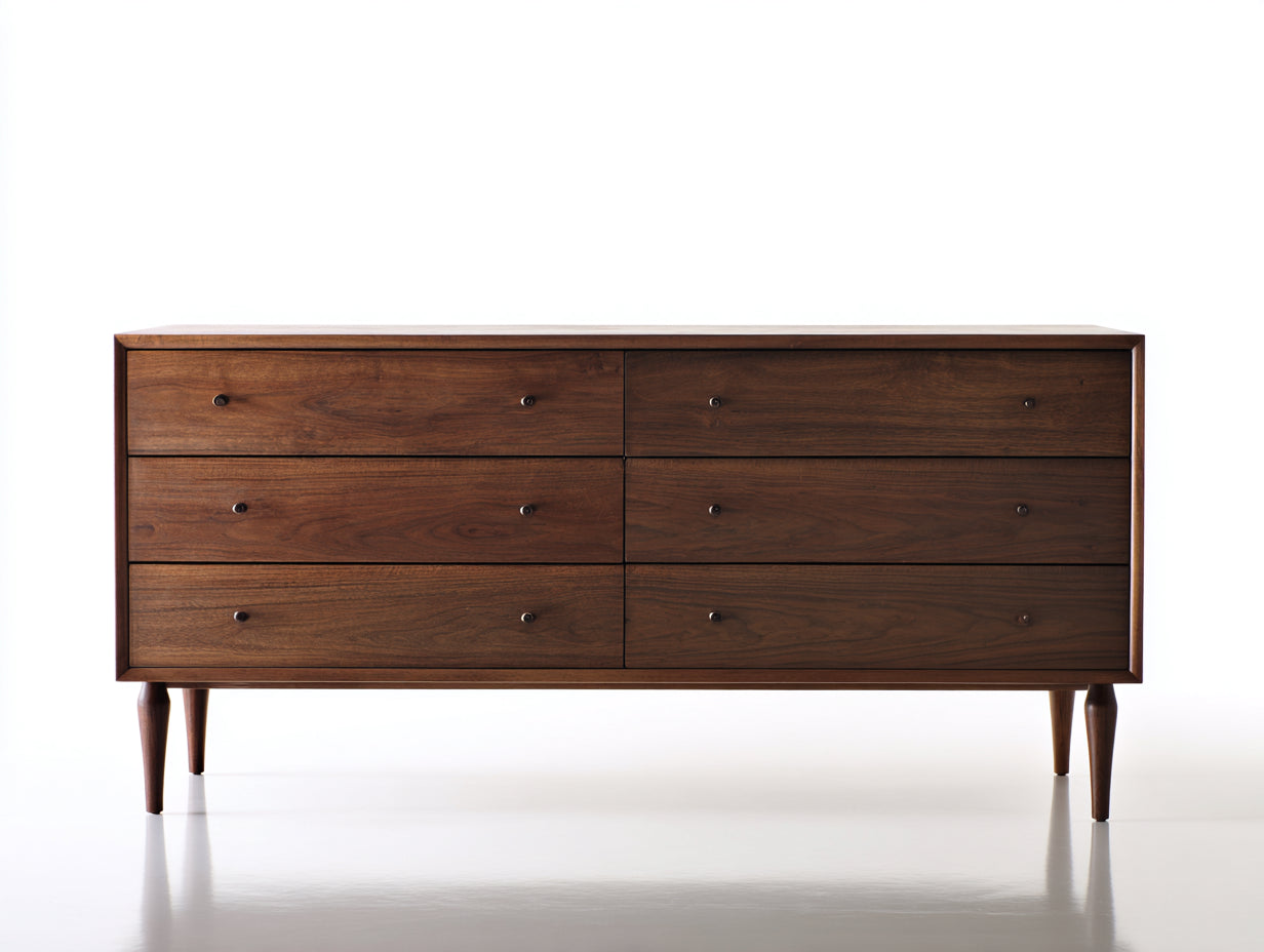 Cassettiera-legno-154x44x86 cm-marrone scuro-moderno
