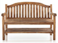 Panche da giardino-Legno massello-156x63x94 cm-Legno naturale-Stile classico