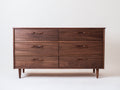 Cassettiera - legno - 150x48x82 cm - noce - moderno