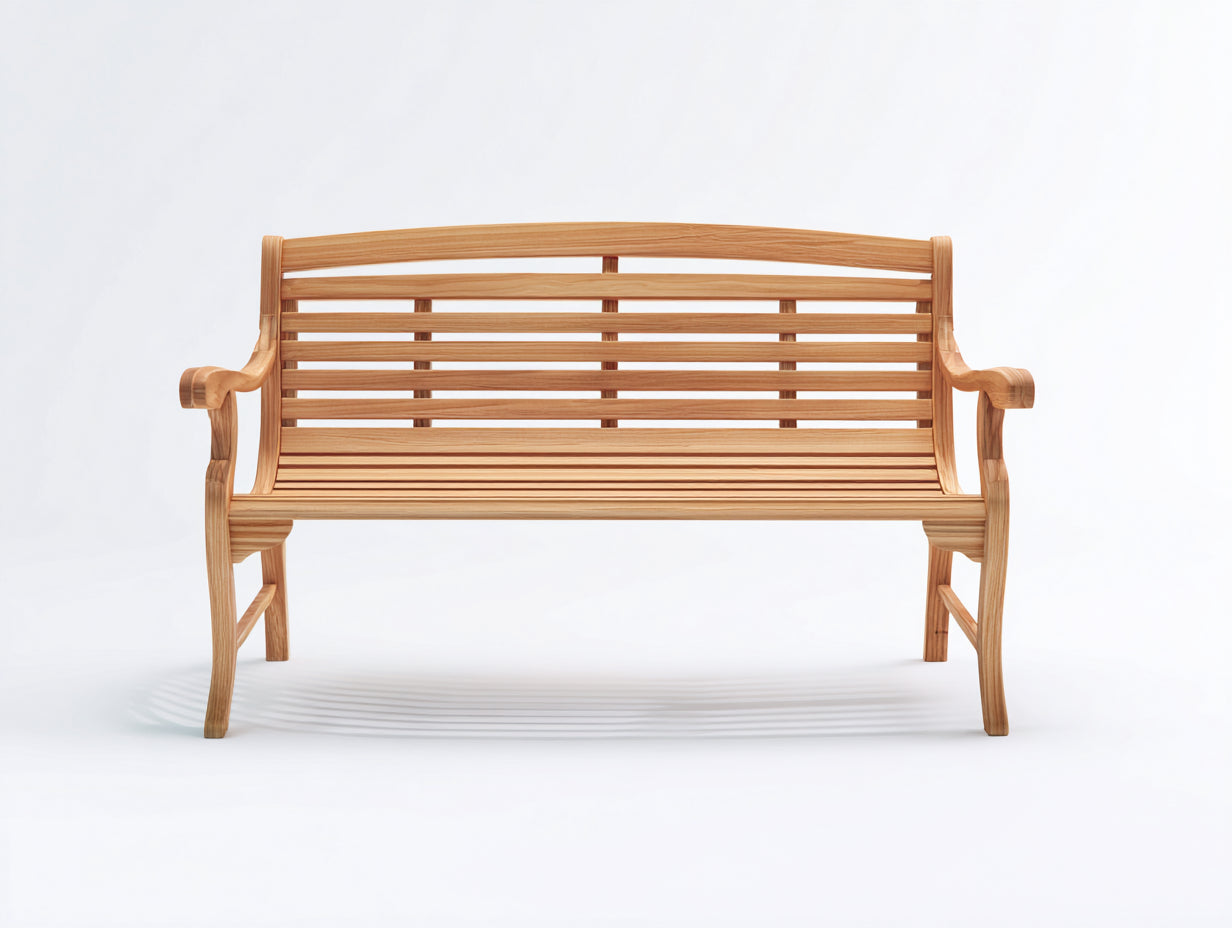 Panche da giardino-Legno massello-160x64x90 cm-Legno naturale-Stile classico
