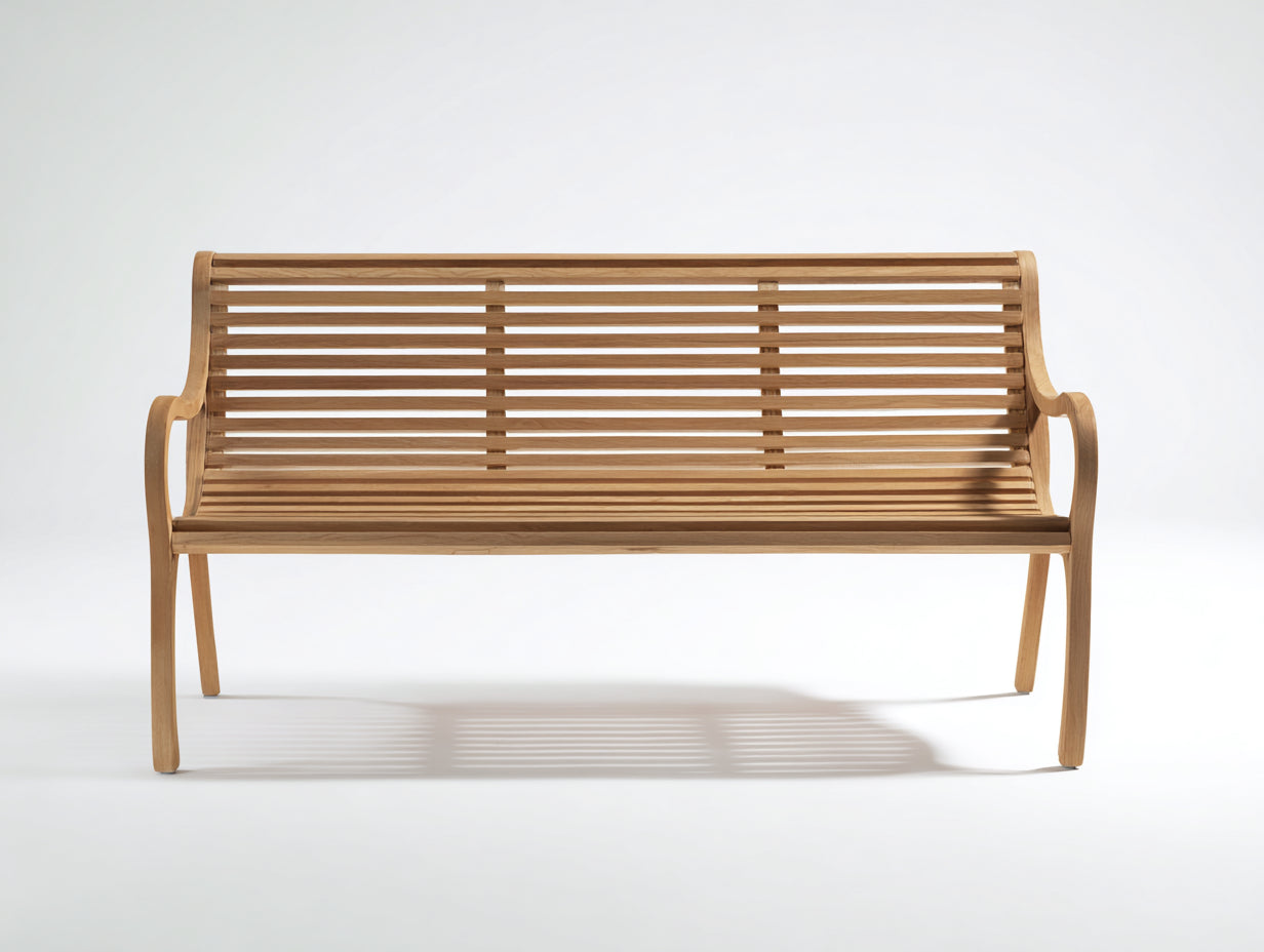 Panche da giardino-Legno massello-162x66x91 cm-Legno naturale-Stile moderno