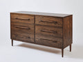 Cassettiera - legno - 148x46x81 cm - noce - moderno